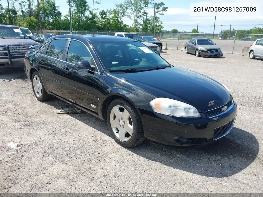 2008 Chevrolet Impala Ss VIN: 2G1WD58C981267009 Lot: 42263106