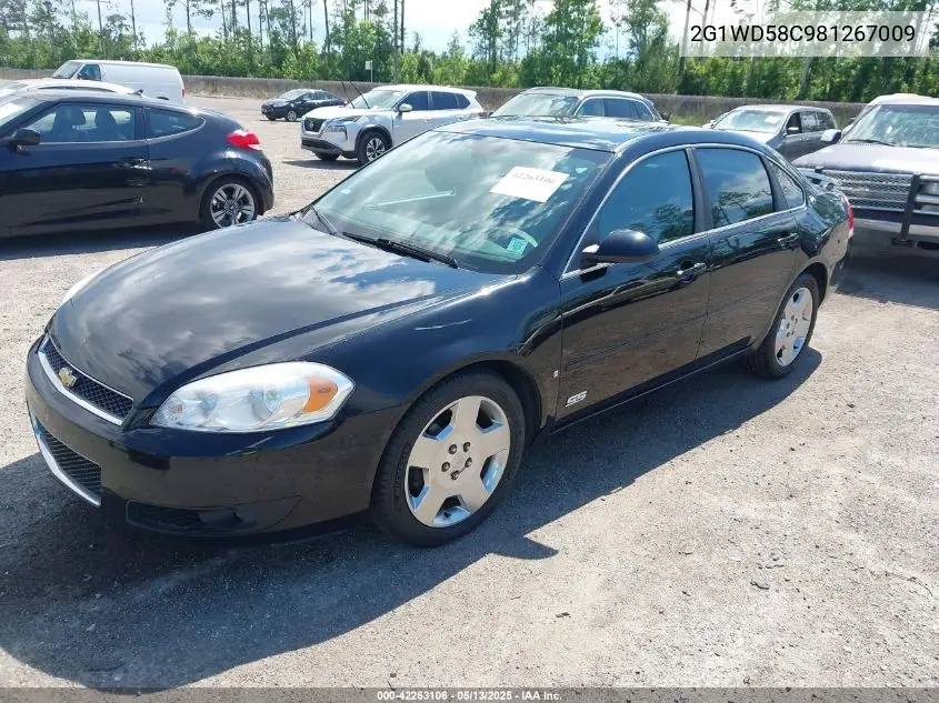 2008 Chevrolet Impala Ss VIN: 2G1WD58C981267009 Lot: 42263106