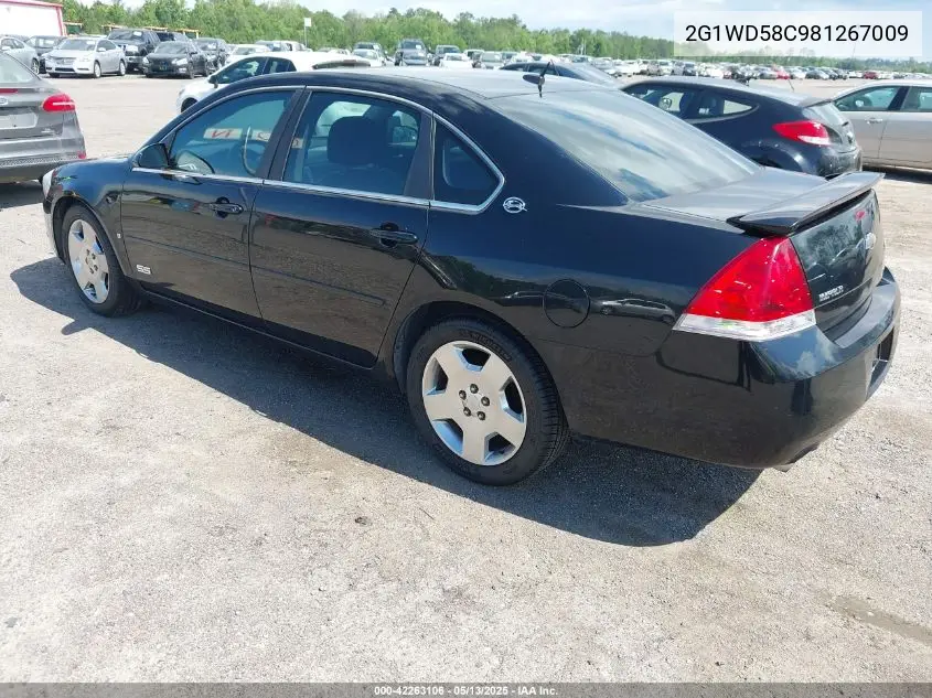 2008 Chevrolet Impala Ss VIN: 2G1WD58C981267009 Lot: 42263106