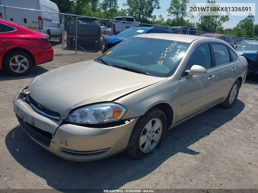 2008 Chevrolet Impala Lt VIN: 2G1WT58KX81336591 Lot: 42479912