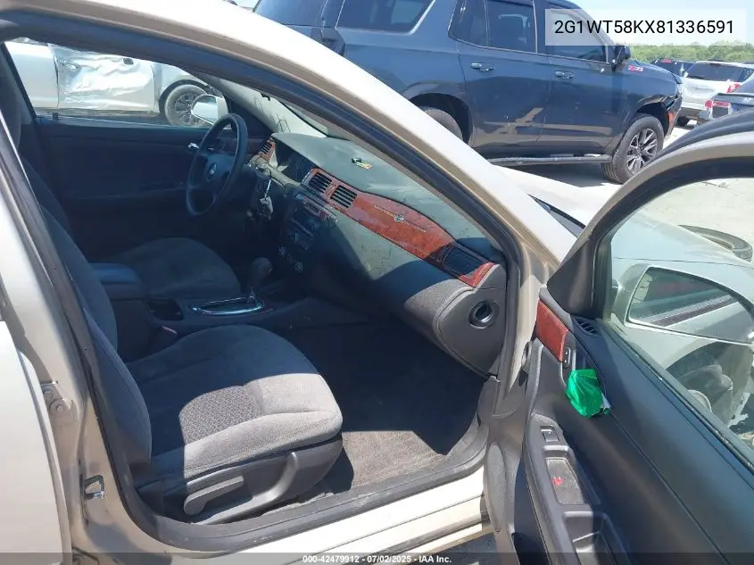 2008 Chevrolet Impala Lt VIN: 2G1WT58KX81336591 Lot: 42479912
