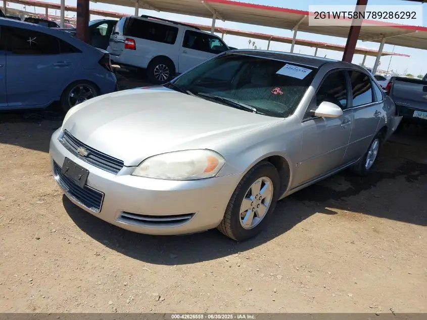 2008 Chevrolet Impala Lt VIN: 2G1WT58N789286292 Lot: 42626558