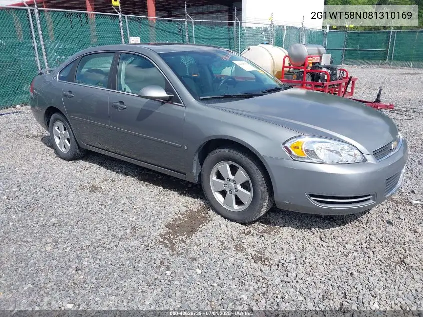 2008 Chevrolet Impala Lt VIN: 2G1WT58N081310169 Lot: 42628739