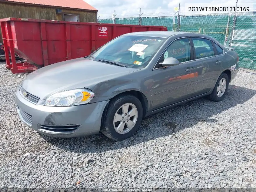 2008 Chevrolet Impala Lt VIN: 2G1WT58N081310169 Lot: 42628739