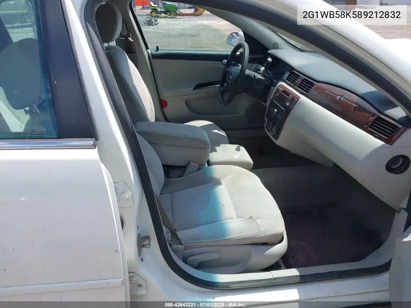 2008 Chevrolet Impala Ls VIN: 2G1WB58K589212832 Lot: 42643221