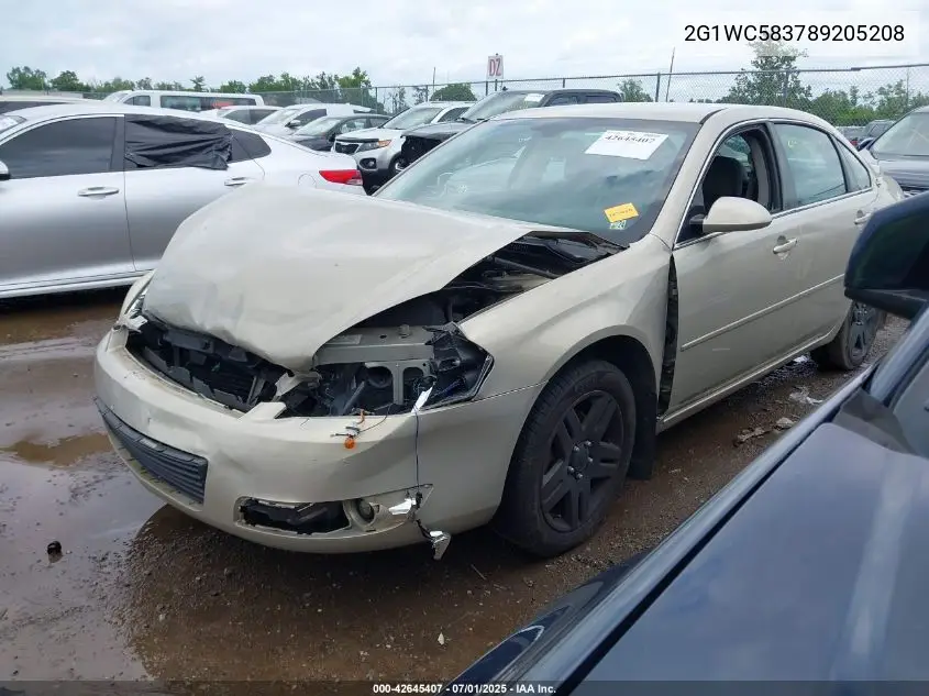 2008 Chevrolet Impala Lt VIN: 2G1WC583789205208 Lot: 42645407