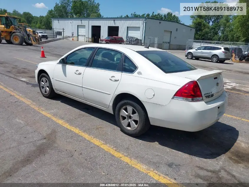 2008 Chevrolet Impala Lt VIN: 2G1WT58K489188973 Lot: 42650012