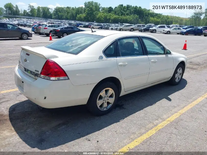 2008 Chevrolet Impala Lt VIN: 2G1WT58K489188973 Lot: 42650012