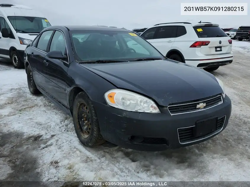 2009 Chevrolet Impala Ls VIN: 2G1WB57K091280215 Lot: 12247075