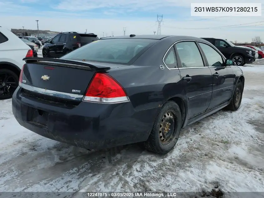 2009 Chevrolet Impala Ls VIN: 2G1WB57K091280215 Lot: 12247075