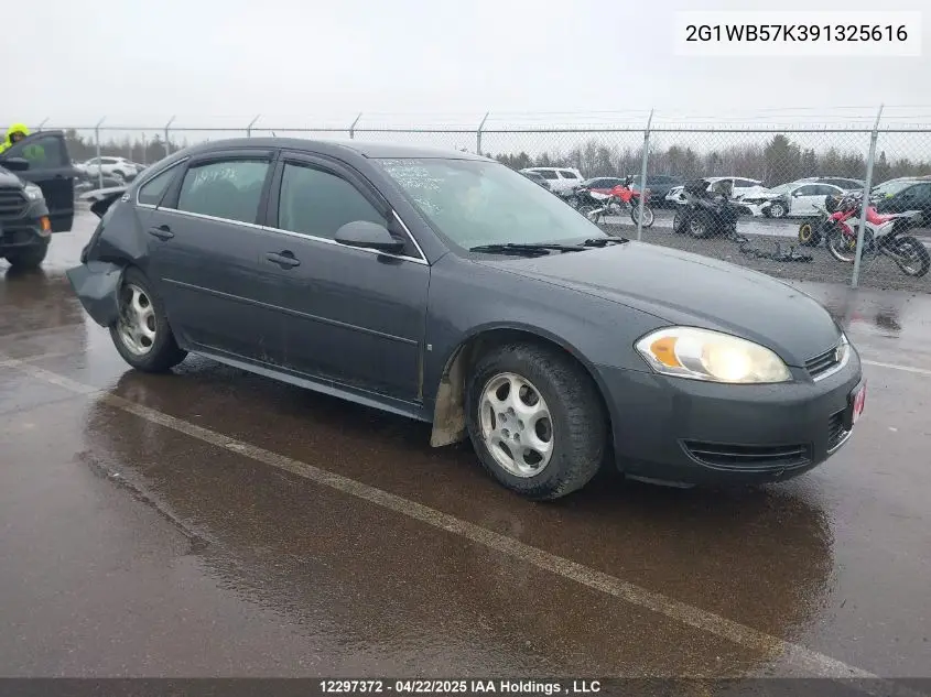 2009 Chevrolet Impala Ls VIN: 2G1WB57K391325616 Lot: 12297372X