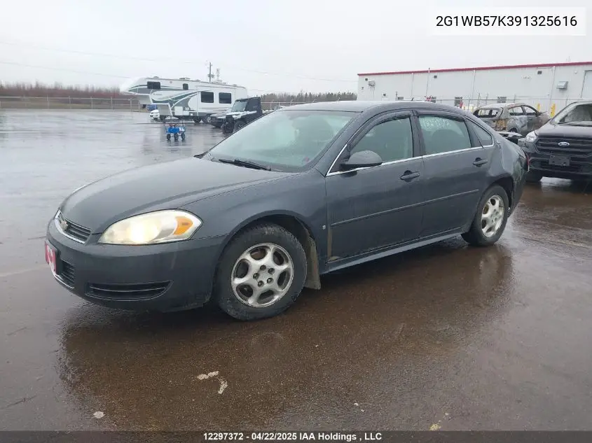 2009 Chevrolet Impala Ls VIN: 2G1WB57K391325616 Lot: 12297372X