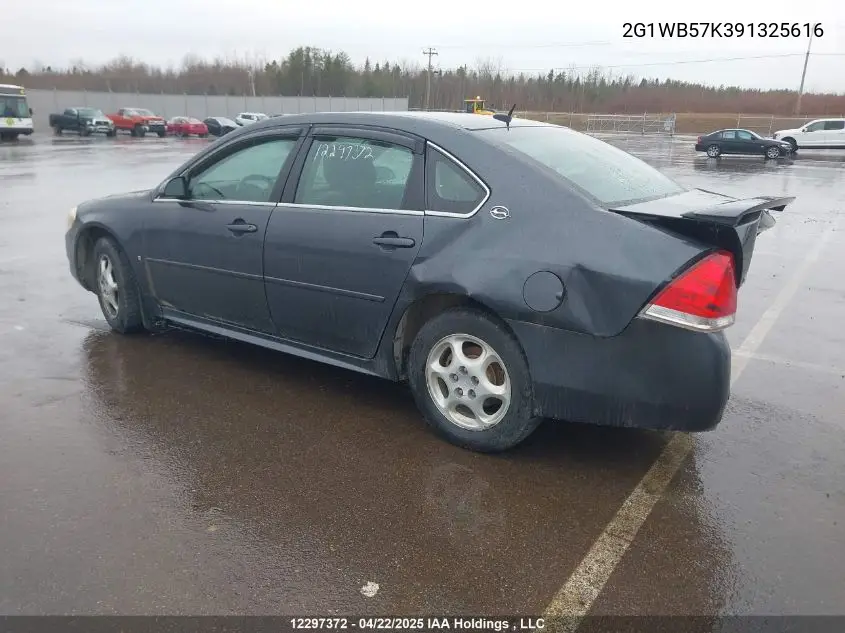 2009 Chevrolet Impala Ls VIN: 2G1WB57K391325616 Lot: 12297372X