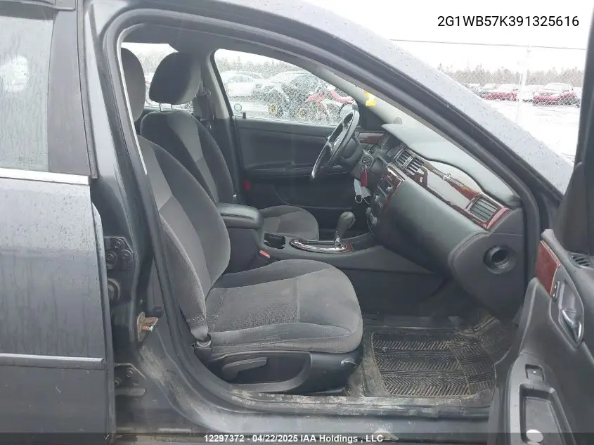 2009 Chevrolet Impala Ls VIN: 2G1WB57K391325616 Lot: 12297372X