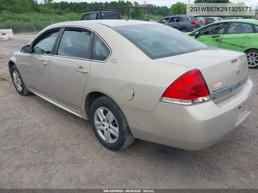 2009 Chevrolet Impala Ls VIN: 2G1WB57K291325171 Lot: 42549924