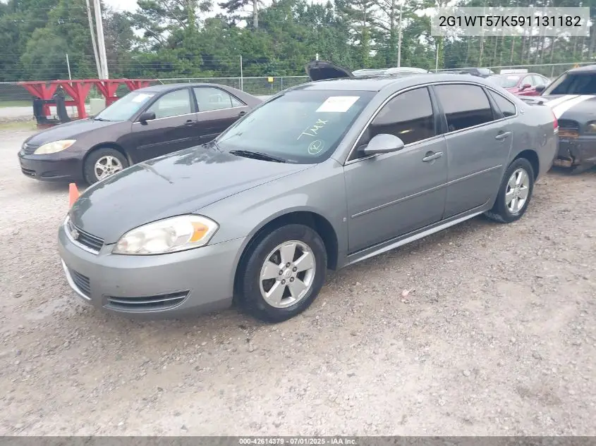 2009 Chevrolet Impala Lt VIN: 2G1WT57K591131182 Lot: 42614379