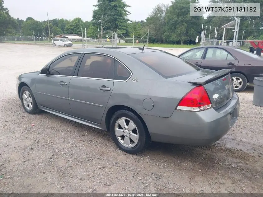2009 Chevrolet Impala Lt VIN: 2G1WT57K591131182 Lot: 42614379