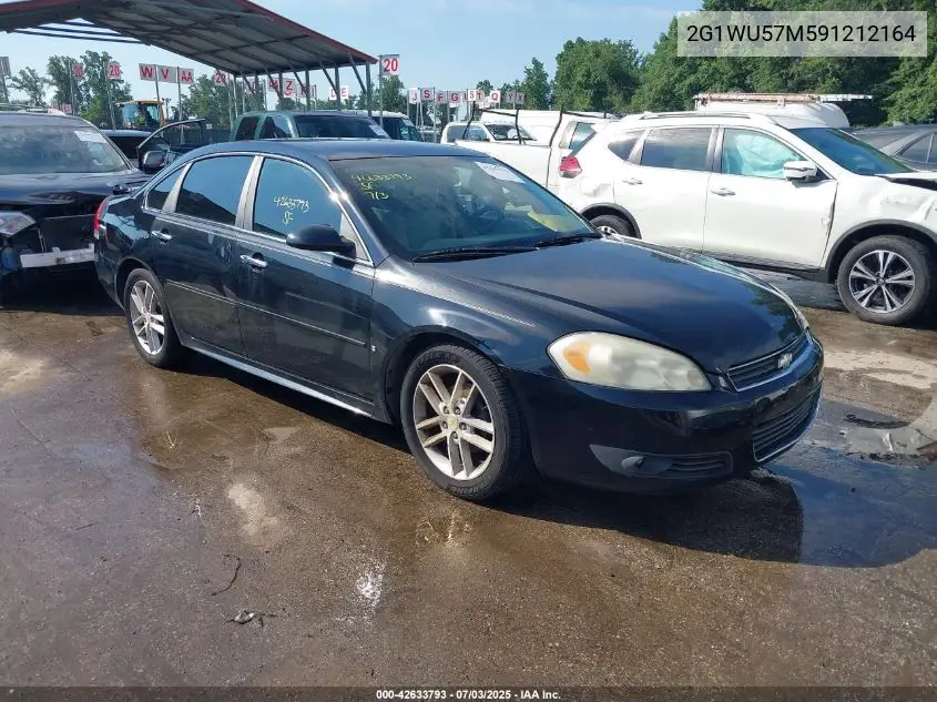 2009 Chevrolet Impala Ltz VIN: 2G1WU57M591212164 Lot: 42633793