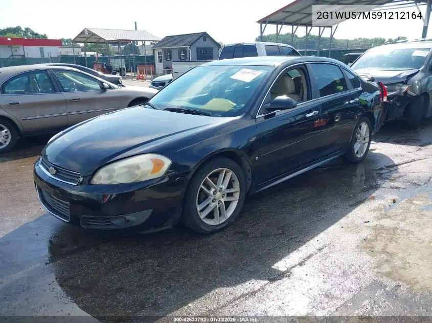 2009 Chevrolet Impala Ltz VIN: 2G1WU57M591212164 Lot: 42633793