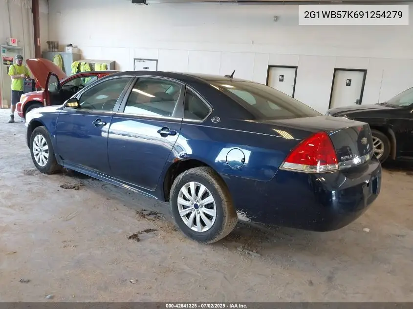 2009 Chevrolet Impala Ls VIN: 2G1WB57K691254279 Lot: 42641325