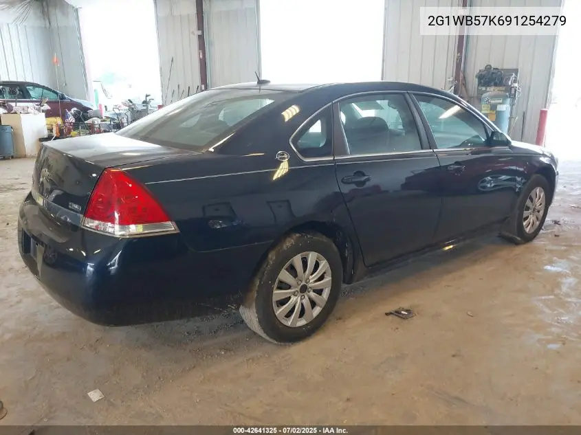 2009 Chevrolet Impala Ls VIN: 2G1WB57K691254279 Lot: 42641325