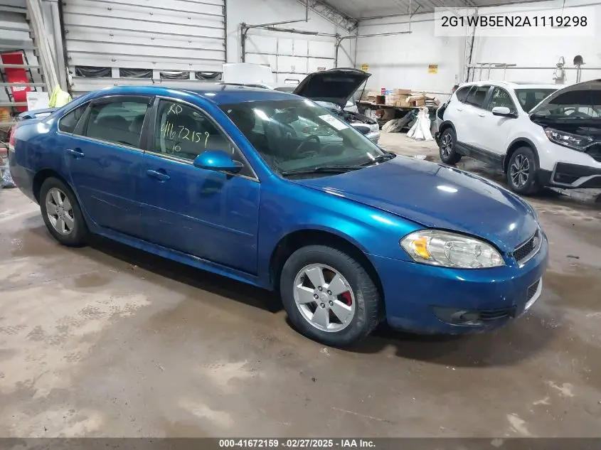 2010 Chevrolet Impala Lt VIN: 2G1WB5EN2A1119298 Lot: 41672159