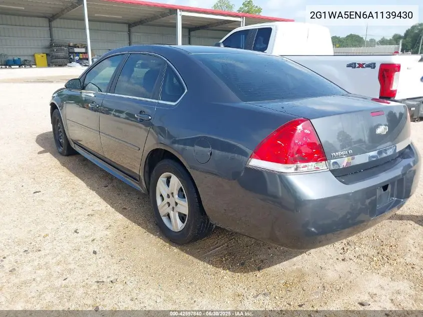 2010 Chevrolet Impala Ls VIN: 2G1WA5EN6A1139430 Lot: 42597840