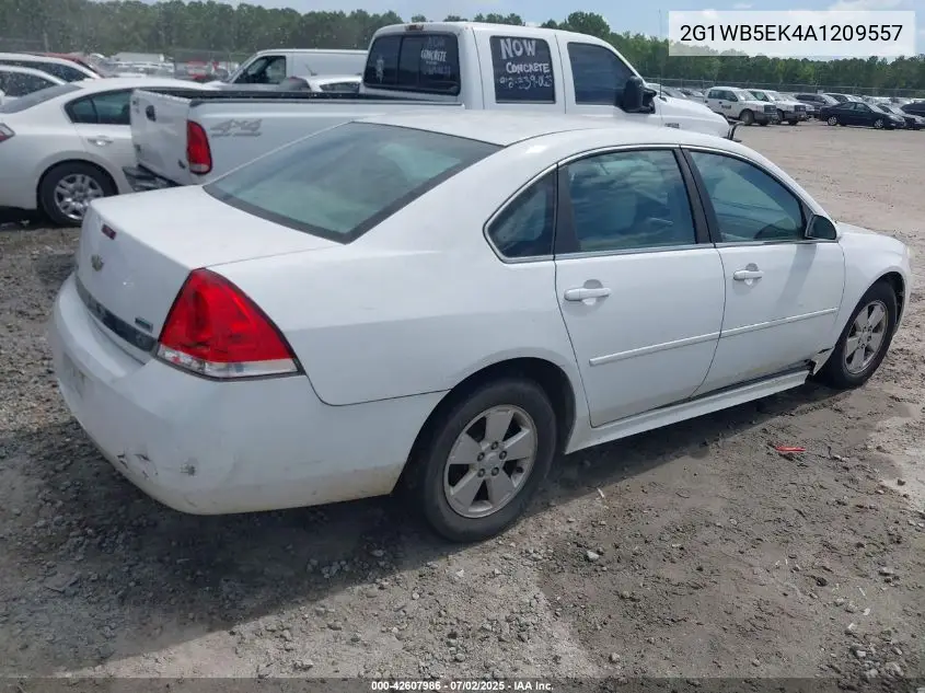 2010 Chevrolet Impala Lt VIN: 2G1WB5EK4A1209557 Lot: 42607986