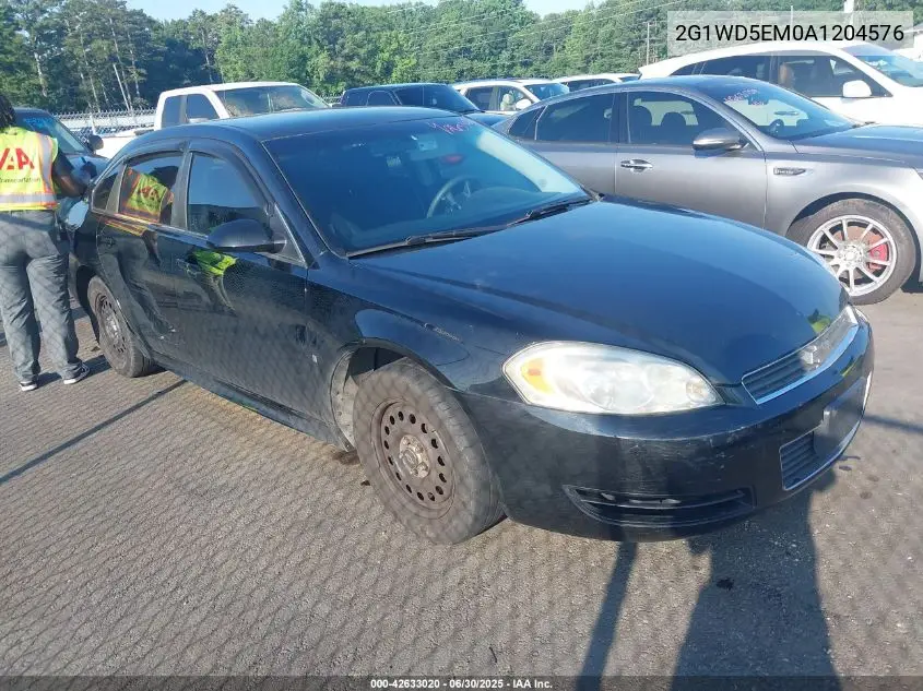 2010 Chevrolet Impala Police VIN: 2G1WD5EM0A1204576 Lot: 42633020