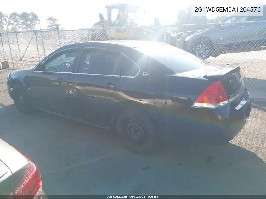 2010 Chevrolet Impala Police VIN: 2G1WD5EM0A1204576 Lot: 42633020