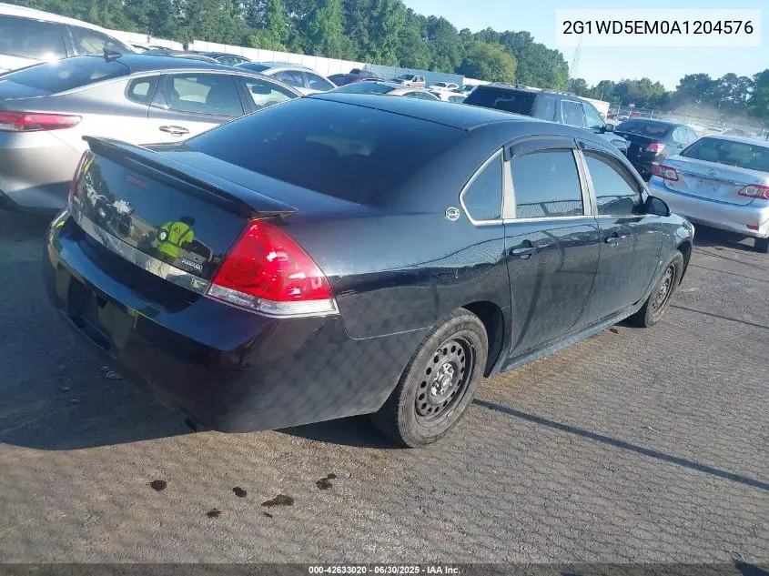 2010 Chevrolet Impala Police VIN: 2G1WD5EM0A1204576 Lot: 42633020