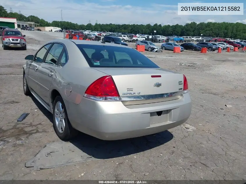 2010 Chevrolet Impala Lt VIN: 2G1WB5EK0A1215582 Lot: 42644414