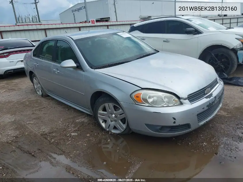 2011 Chevrolet Impala Lt VIN: 2G1WB5EK2B1302160 Lot: 42600628