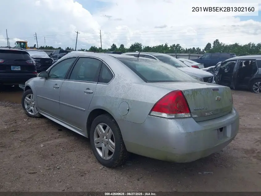 2011 Chevrolet Impala Lt VIN: 2G1WB5EK2B1302160 Lot: 42600628