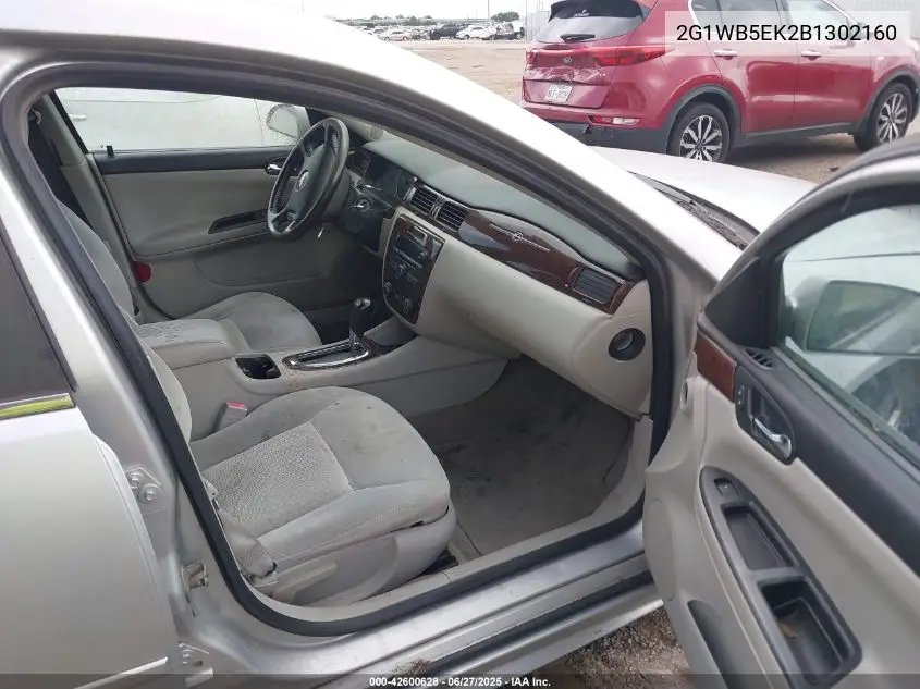 2011 Chevrolet Impala Lt VIN: 2G1WB5EK2B1302160 Lot: 42600628