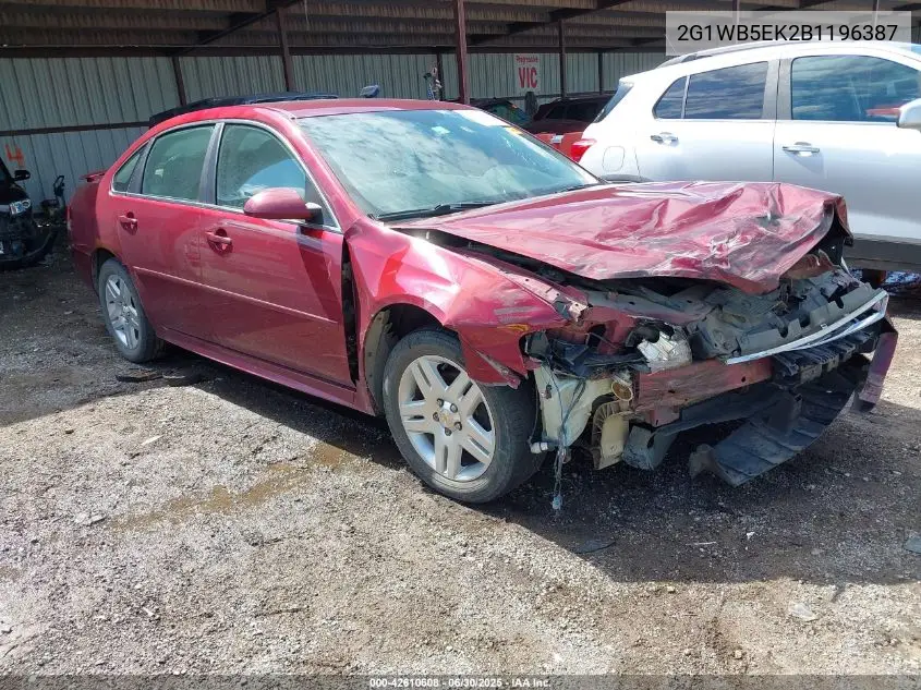 2011 Chevrolet Impala Lt VIN: 2G1WB5EK2B1196387 Lot: 42610608