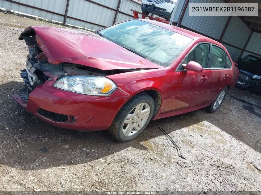 2011 Chevrolet Impala Lt VIN: 2G1WB5EK2B1196387 Lot: 42610608