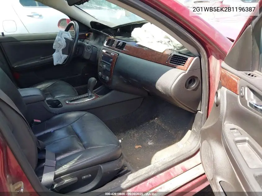 2011 Chevrolet Impala Lt VIN: 2G1WB5EK2B1196387 Lot: 42610608