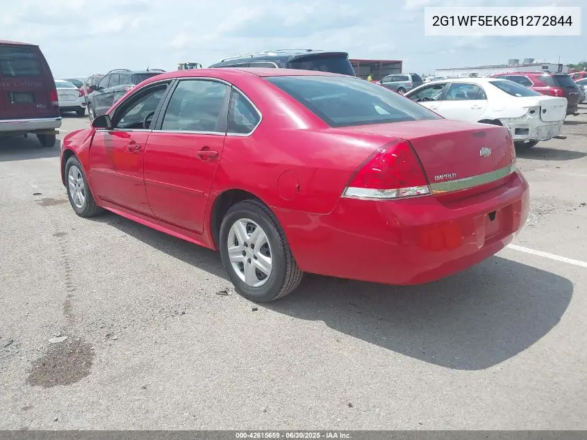2011 Chevrolet Impala Ls VIN: 2G1WF5EK6B1272844 Lot: 42615659