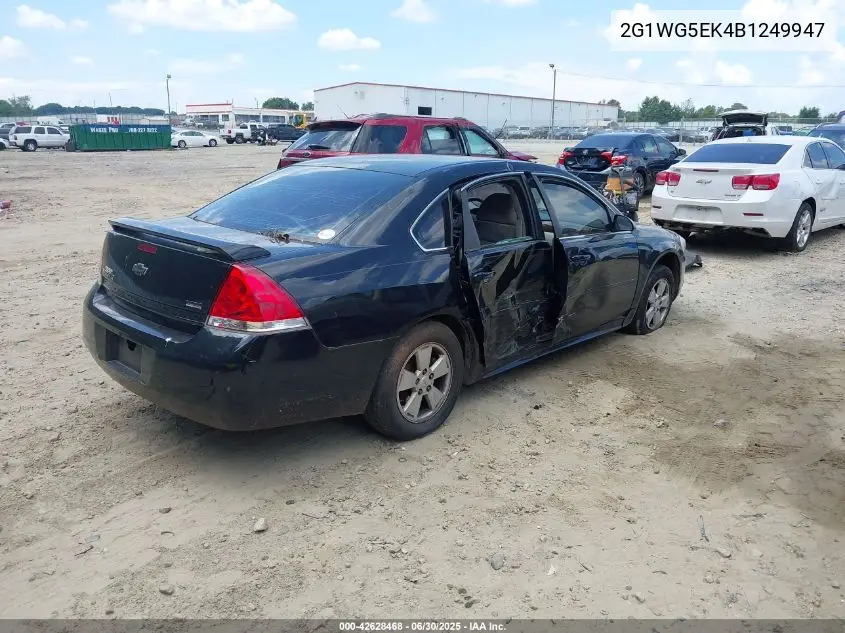 2011 Chevrolet Impala Lt VIN: 2G1WG5EK4B1249947 Lot: 42628468