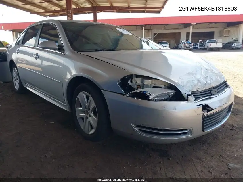 2011 Chevrolet Impala Ls VIN: 2G1WF5EK4B1318803 Lot: 42654723
