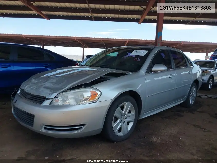 2011 Chevrolet Impala Ls VIN: 2G1WF5EK4B1318803 Lot: 42654723
