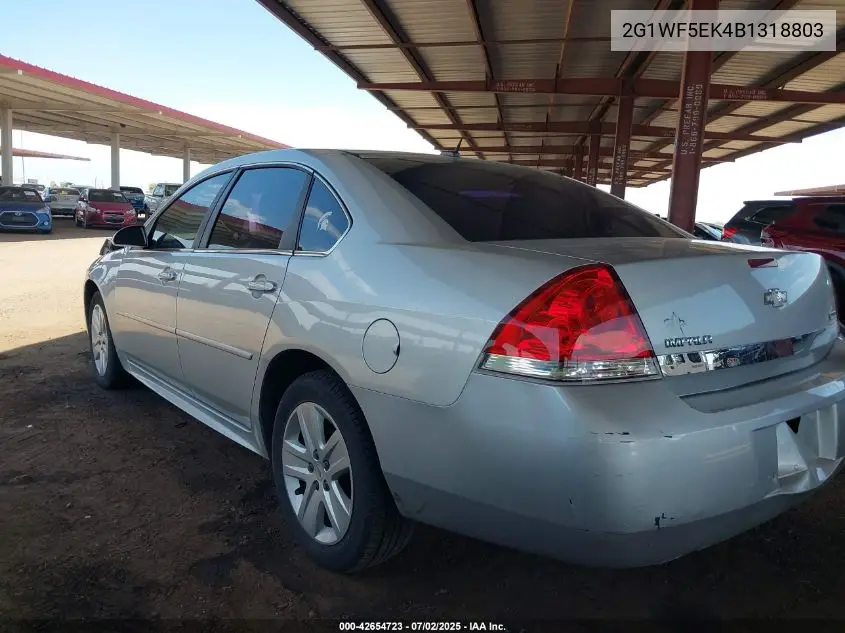 2011 Chevrolet Impala Ls VIN: 2G1WF5EK4B1318803 Lot: 42654723