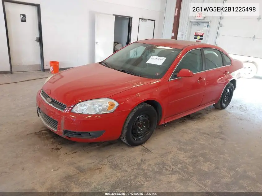 2011 Chevrolet Impala Lt VIN: 2G1WG5EK2B1225498 Lot: 42753286