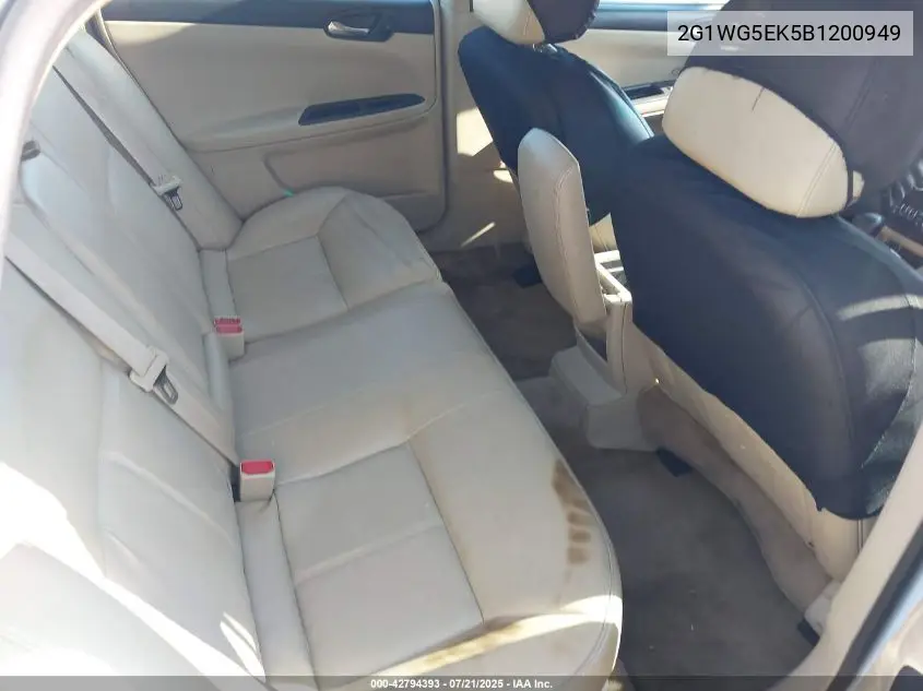 2011 Chevrolet Impala Lt VIN: 2G1WG5EK5B1200949 Lot: 42794393
