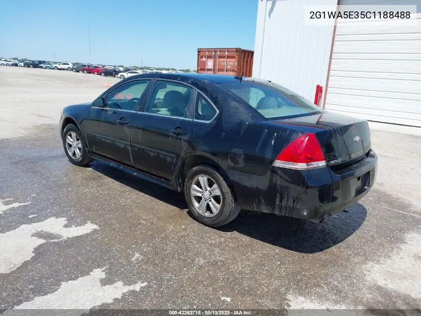 2012 Chevrolet Impala Ls VIN: 2G1WA5E35C1188488 Lot: 42262718