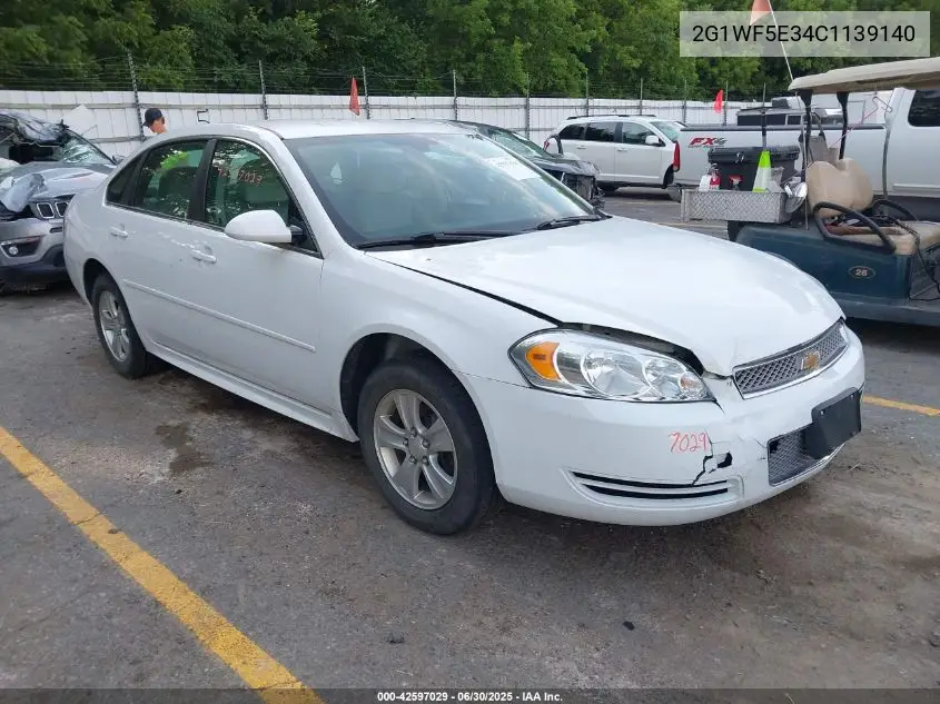 2012 Chevrolet Impala Ls VIN: 2G1WF5E34C1139140 Lot: 42597029