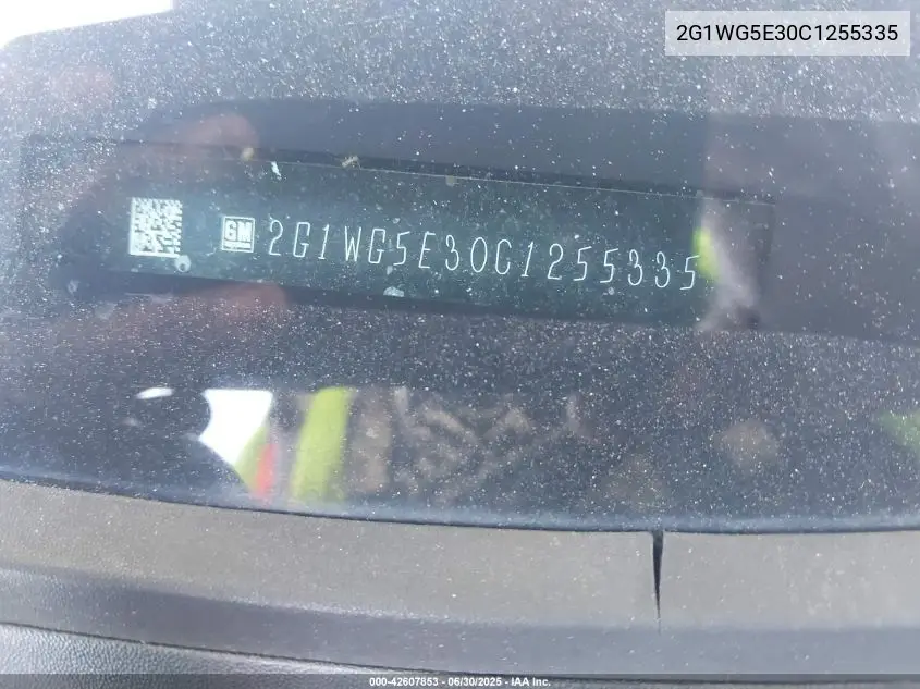 2012 Chevrolet Impala Lt VIN: 2G1WG5E30C1255335 Lot: 42607853
