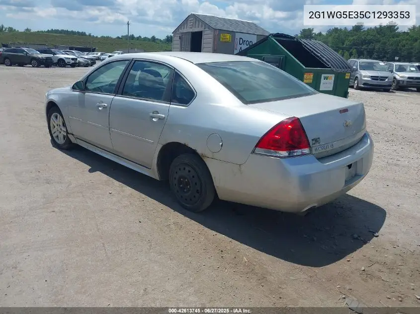 2012 Chevrolet Impala Lt VIN: 2G1WG5E35C1293353 Lot: 42613745