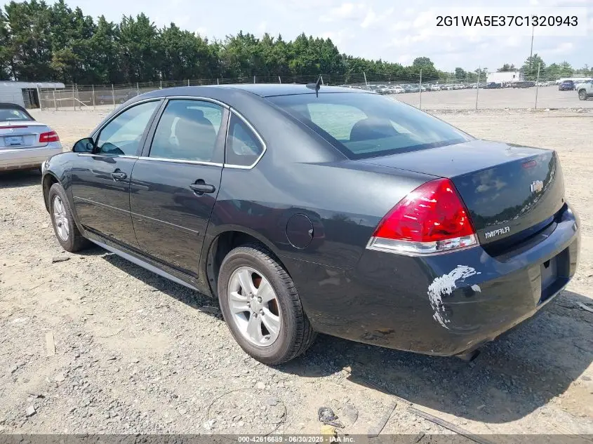 2012 Chevrolet Impala Ls VIN: 2G1WA5E37C1320943 Lot: 42616689